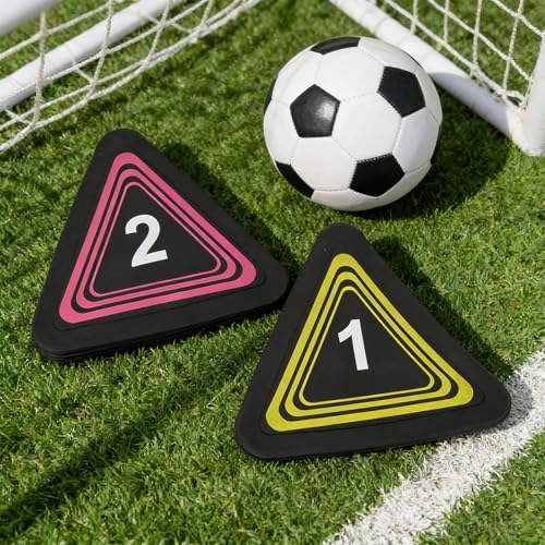 10pcs Spot Dot Markers: Non Slip Agility Spots Marker, 1-10 Number Football Triangle Field Court Dots for Fitness Training Classroom Activity