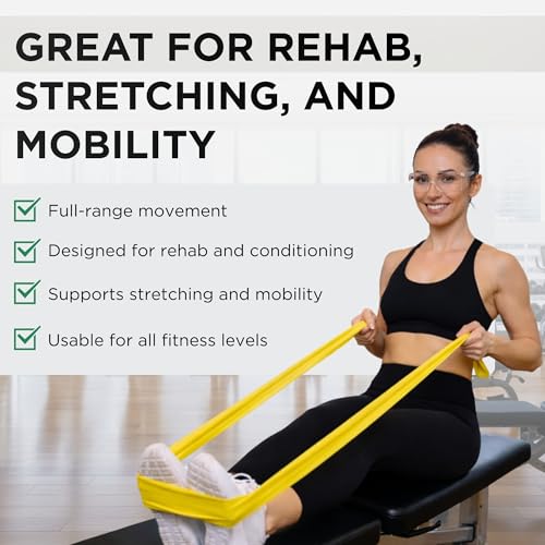 THERABAND Resistance Bands Set, Elastic Bands for Exercise & Physical Therapy, Strength Training for Upper & Lower Body Fitness - size: Beginner Set, style: Latex