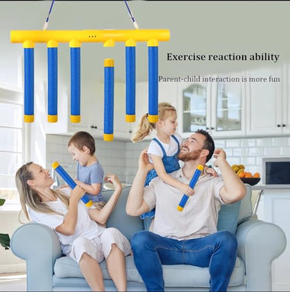 Tendry Reflex Drop Sticks Challenge Game, Hand Eye Coordination Training Toy, Upgrade Remote Control 3 Adjustable Speed