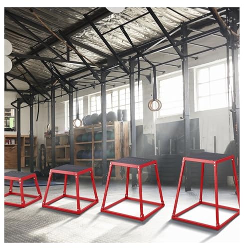 Plyometric Jump Boxes Set, 12/18/24/30 Inch Plyo Box for Fitness, Agility Training - 4 Piece Platform for Home Gym, Step Up Box for Strength Conditioning