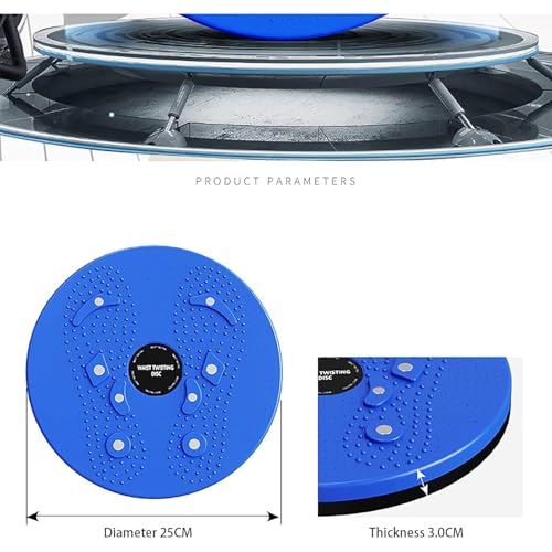 Body Sculpting Waist Twisting Disc with 8 Magnets - 9.8 Inch Ab Rotating Balance Board, Stable & Easy to Use for Beginners to Advanced Fitness Enthusiasts - color: Purple