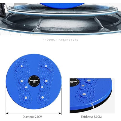 Body Sculpting Waist Twisting Disc with 8 Magnets - 9.8 Inch Ab Rotating Balance Board, Stable & Easy to Use for Beginners to Advanced Fitness Enthusiasts - color: Purple