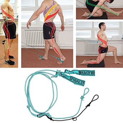 Stretch Strap,ANGGREK 0.2in Intermediate Muscle Spiral Stabilization Training Sport Stretches Rope Neck Sport Stretches Rope Yoga Stretching Strap