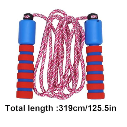 2pcs ’s Counting Jump Rope Set, Cotton Skipping Ropes with Digital Counters, Colorful Interactive Fitness Accessories for ’ Exercise and Play