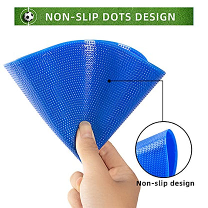 Poly Spot Markers 4inch/9 inch Non-Slip Rubber Agility Markers Flat Field Cones Floor Dots for Football, Soccer, Basketball Training Markers, School Activities, Exercise Drills, Social Distancing