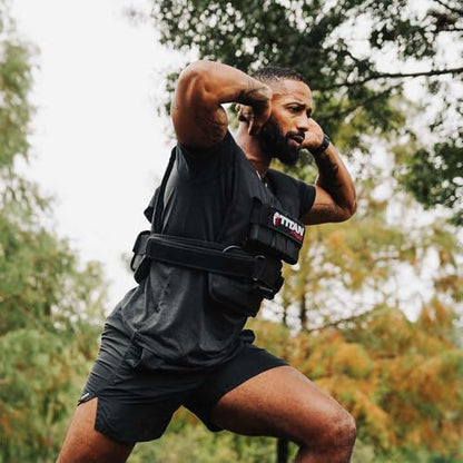 Titan Fitness Elite Series Adjustable Weight Vest, Body Weight Vests for Training Workout, Jogging, Cardio, Walking, Weighted Workout Equipment
