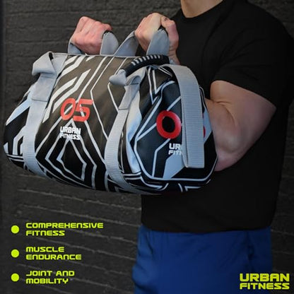 Power Bag, Sand Field Durable PVC, Pyramid Shape, Functional Strength Training Endurance & Mobility Workout Weight