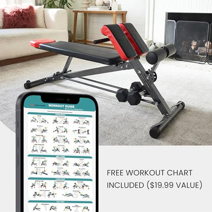 Finer Form Multi-Functional Adjustable Weight Bench and Roman Chair