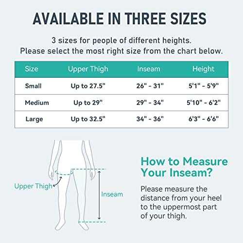 QUINEAR Leg Recovery Compression System for Athlete Post Workout, Professional Sequential Device for Massage Therapy, Foot and Leg Recovery Boots, Improve Circulation Reduce Muscle Soreness (Medium) - size: Medium