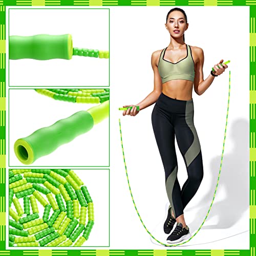 20 Pack Jump Ropes for Adults Kids, 9.2 ft Adjustable Length Free Segmented Skipping Rope Bulk for Field Day Game, Soft Beaded Jumping Ropes for Women Men Exercise Weight Loss