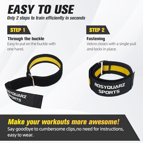 BFR Booty Bands for Men/Women Glutes, Blood Flow Restriction Bands Plan for Arm Muscle Building, Adjustable Velcro Occlusion Bands Workouts,Quality Fabric Bands for Squat Butt &Thigh