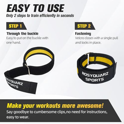 BFR Booty Bands for Men/Women Glutes, Blood Flow Restriction Bands Plan for Arm Muscle Building, Adjustable Velcro Occlusion Bands Workouts,Quality Fabric Bands for Squat Butt &Thigh