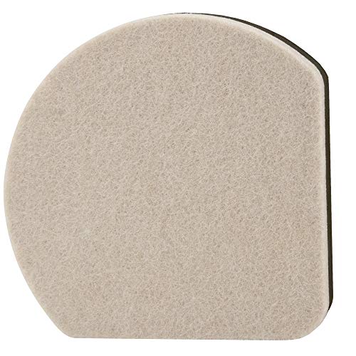 SuperSliders 4734595N Reusable Slide and Hide Multi-Size Value Pack for both Carpeted & Hard Floor Surfaces-Square Edge for Walls & Corners, Linen (16 Pack)