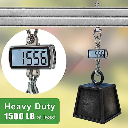 Dolibest Swing Hangers with Bearing - 6 Pack Stainless Steel 304 Hardware Hooks for Wood & Metal Beams, Ideal for Hanging Hammocks, Yoga Swings, Porch Swing, Boxing Bag 1500 LB Capacity- 5'' x M2/5'' - color: 6pcs