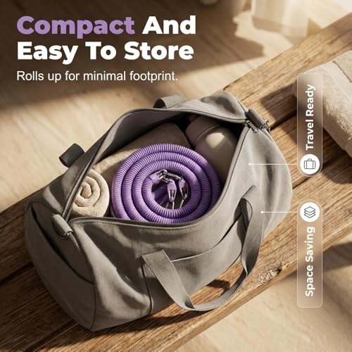 Pedal Resistance Band with Handle, Upgrade Latex Tube Exercise Band Elastic Pull Rope for Home Workout, Sit Up Body Stretching Exercise Equipment for Tummy Waist Arm Leg Slimming