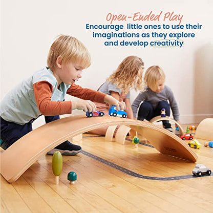 ECR4Kids Balance Board, Montessori Toy, Natural - color: Natural