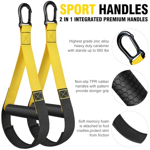 Home Resistance Training Kit, Bodyweight Resistance Bands with Handles, Door Anchor, Resistance Trainer Fitness Straps for Full-Body Workout, Heavy Duty Exercise Bands for Home Gym Workout Equipment