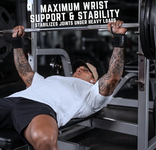 Wrist Wraps for Weightlifting, USPA-Approved 18" Wrist Support Straps for Bench Press, Squats & Overhead Press, Heavy-Duty Gym Wraps for Men and Women