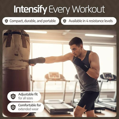 LoGest Wrist Weight with Thumb Loops & Hook-and-Loop Closures - 1lb, 2lbs, 2.5lbs, 3lbs - Sold in Pairs - Comfortable & Secure Neoprene Wrist Weights for Walking, Running, Cardio, Physical Therapy - color: 2.5LB Pair Black