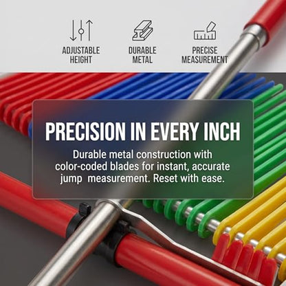 Vertical Jump Tester for Basketball - Adjustable 1.2m-3.5m Measurement Tool, Sports Training Aid Assessment & Performance Improvement