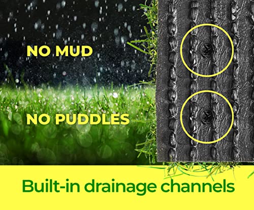 VViViD Artificial Grass Synthetic Weatherproof Vinyl Turf Mat Roll (1ft x 3.33ft (40 Inch))