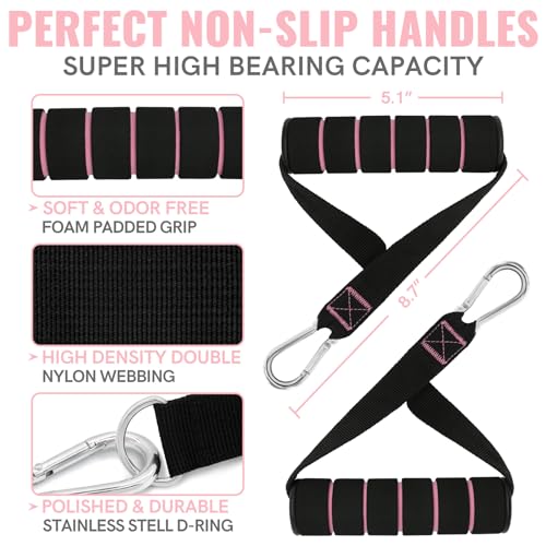Resistance Bands for Working Out, Exercise Bands with Handles, Stretch Bands for Exercise, Workout Bands with Door Anchors for Physical Therapy & Strength Training