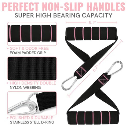Resistance Bands for Working Out, Exercise Bands with Handles, Stretch Bands for Exercise, Workout Bands with Door Anchors for Physical Therapy & Strength Training