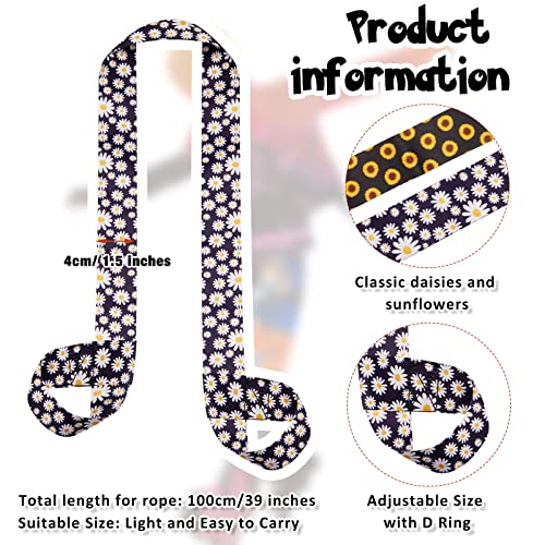 Skylety 2 Pcs Roller Skate Leash Adjustable Stretching Skate Boot Shoulder Strap Carrier for Child Women Men Skating - style: Bouquet Style