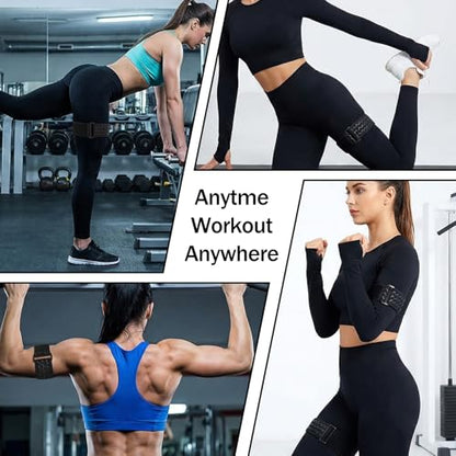 2PCS Blood Flow Restriction Bands BFR Occlusion Bands for Women Glutes Exercising Legs Butt Hip Building Workouts Squat Thigh Fitness