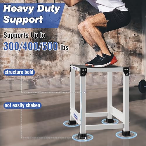 GanFindX RV Steps Stool Heavy Duty, Metal Step Platform for RV Entry, Non-Slip Surface and Anti-Skid Feet, 500 lbs Capacity, Stable Step for SUV, Camper and Home Use (18'')