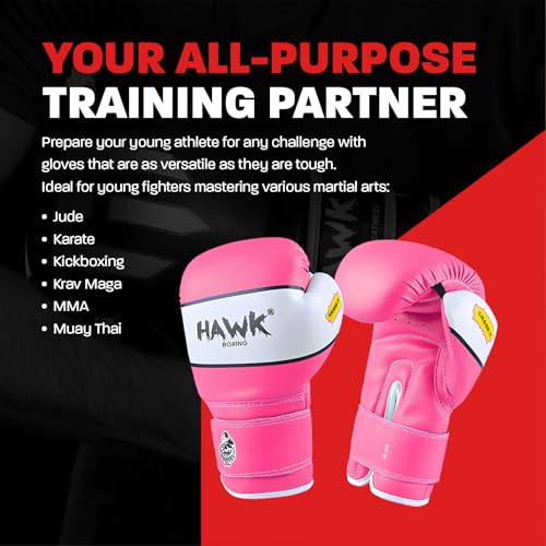 Kids Boxing Gloves for Kids Children Youth Punching Bag Kickboxing Muay Thai Mitts MMA Training Sparring Gloves - color: Pink, size: 4 oz