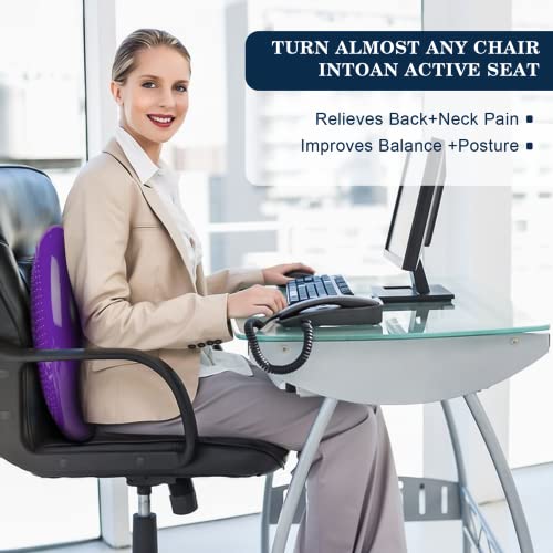 Wobble Cushion，Wiggle Seat，Balance Disc （Extra Thick 34cm/13.4in），for Balance Stability Training, Improve Sitting
