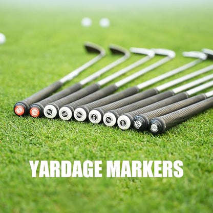 SUNGOOYUE Golf Club Distance Markers, 20 Pack Easy Install Golf Ball Makers Reference for Golfers & Training Sessions