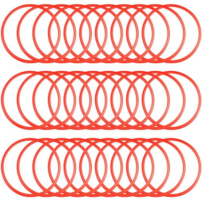 Agility Rings Speed and Agility Training Rings Exercise Speed Circle Jumping Hoops for Training Toss Equipment - color: Red, size: 15 Inch