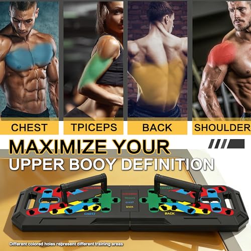 IUT Solid Push Up Board 15 in 1 Home Workout Equipment Multi-Functional Pushup Stands System Fitness Floor Chest Muscle Exercise Professional Equipment Burn Fat - color: M5
