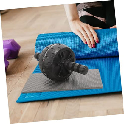 STOBAZA Quiet Exercise Ab Roller Wheel with Knee Pad Material Multi-angle Stability for Abdominal Arms Shoulders Workout Suitable for Men Women Beginners and Experts