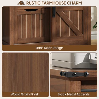 Vabches Lateral Filing Cabinets with Adjustable Shelf, Walnut - color: Walnut, size: 3 Drawers