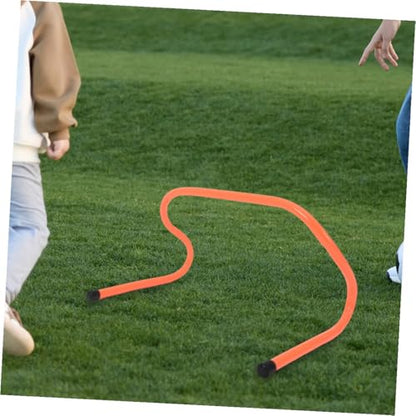 4pcs Plastic Agility Hurdles 15cm Height Speed Training Equipment for Football Basketball Youth Sports Conditioning and Track Practice