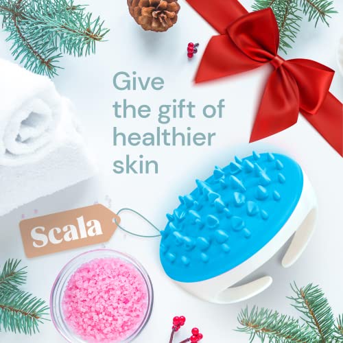 Scala Cellulite Massager Silicone, Bath Scrubber for Smoother Skin Aqua - color: Aqual