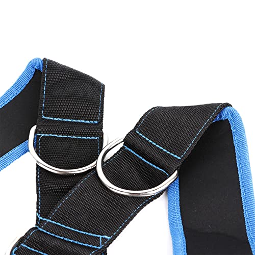 SUNGOOYUE Speed Strength Training Sled Shoulder Harness Resistance Band for Endurance Workout Training, Nylon Material for Speed, Ideal for Strength for Athletes, Black