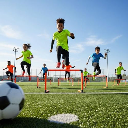 Foldable Agility Hurdles Detachable Folding Hurdle Easy Setup Soccer Training Hurdle for Kids