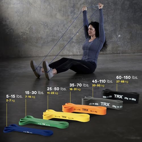 TRX Training Strength Band Set, Full-Body Resistance Bands for Home and Gym Use, Resistance Bands for Working Out - size: 15 lbs - 30 lbs