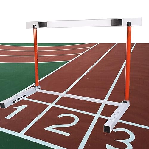 Height Adjustable Hurdles, Adjustable Speed Agility Hurdles, Heavy Duty Metal Fitness & Obstacle Training Equipment, Football Track and Field Training Jumping Bar Set, A