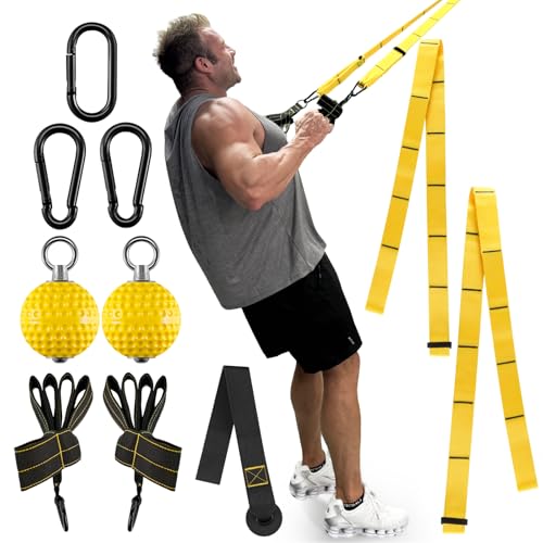 FitBeast Pull Up Ball Grips & Finger Straps Set – Grip Balls for Dead Hangs, Pull Ups, Climbing & Home Gym Training