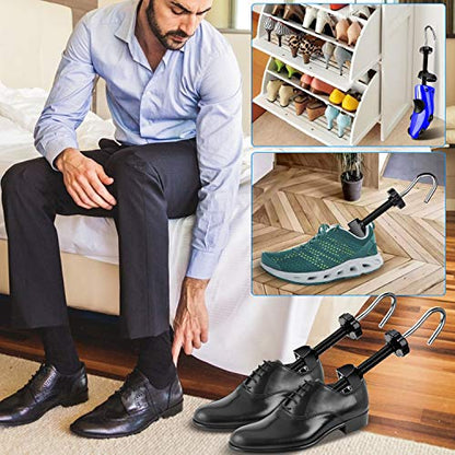 eachway Shoe Stretcher Shoe Trees,Adjustable Length & Width for Men and Women (M(for M's Us6.5-10; Wm's Us10-13.5) Blue) - color: M(for M's Us6.5-10; Wm's Us10-13.5 ) Blue