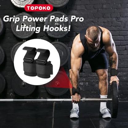 Pull Up Bar for Doorway,2 Pcs Weight Lifting Hooks,Upgrade Chin up Bar for Doorway Without Screws,- Upgraded Heavy Duty Lifting Wrist Straps for Deadlift,