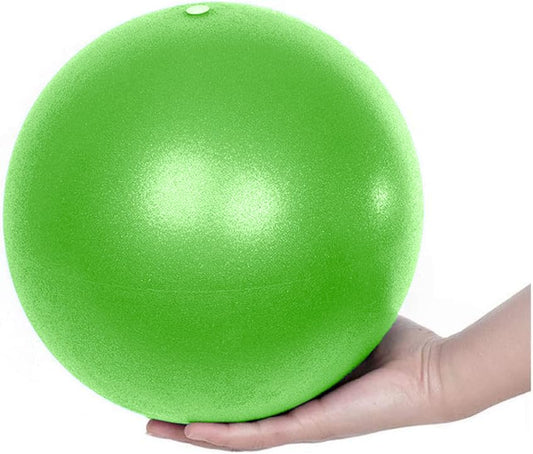 Small Exercise Ball Anti-Burst Non-Slip Stability 9 Inch with Inflatable Straw Mini Pilates Balls Ideal for Yoga Exercise Pilates Physical Therapy Stretching Core Fitness - color: Green