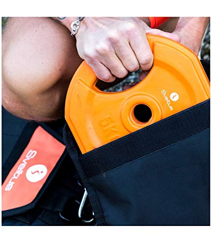 Sveltus Unisex Adult Power Bag, Black/Orange