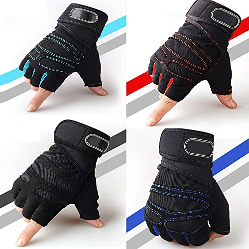 Workout Gloves for Powerlifting, Weight Training, Biking, Cycling - Premium Quality Weights Lifting Gloves Gym Gloves Washable for Callus and Blister Protection Men & Women - color: Black, size: Medium