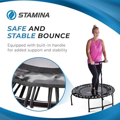 Fitness Trampoline - Indoor Mini Rebounder Trampoline for Adults - Professional's Choice, Safe & Stable